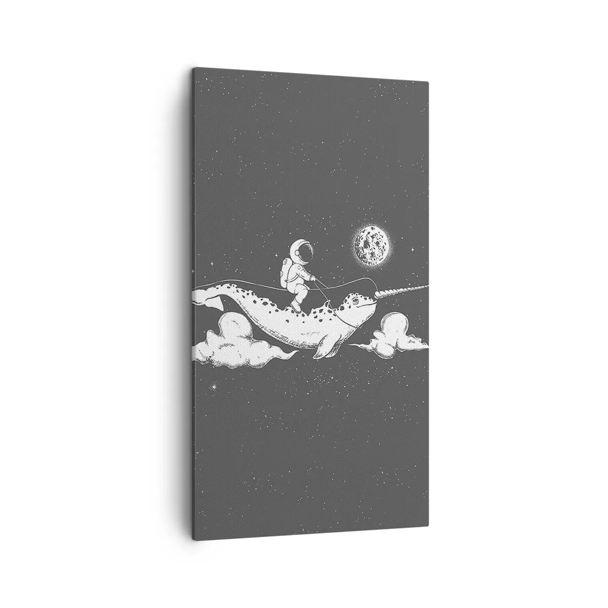 Bild auf Leinwand - Leinwandbild - Weltraumreiter - 45x80 cm