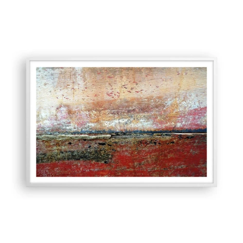 Poster in einem weißen Rahmen - Vielleicht liegt es am Meer - 91x61 cm