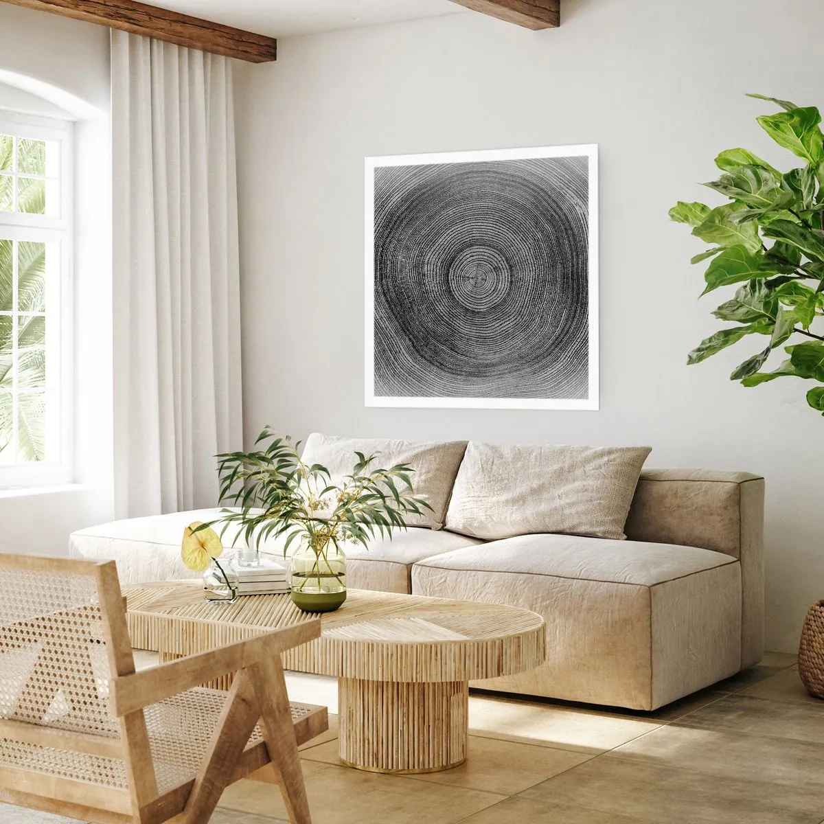 Poster - Zeichen der Zeit - 60x60 cm