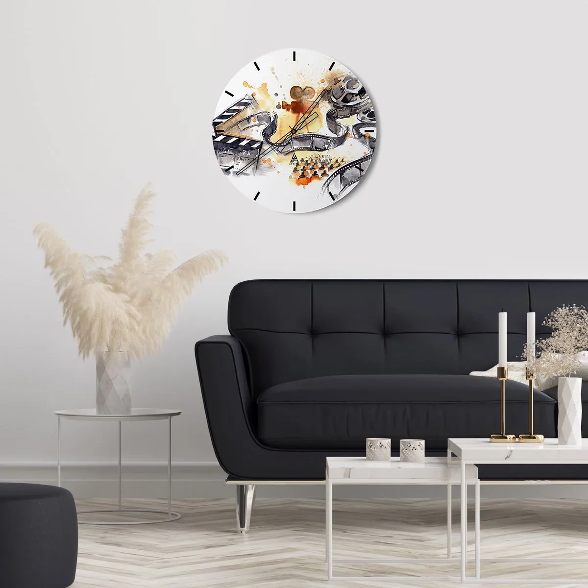 Wanduhr - Glasuhr - Im Land der Träume - 40x40 cm