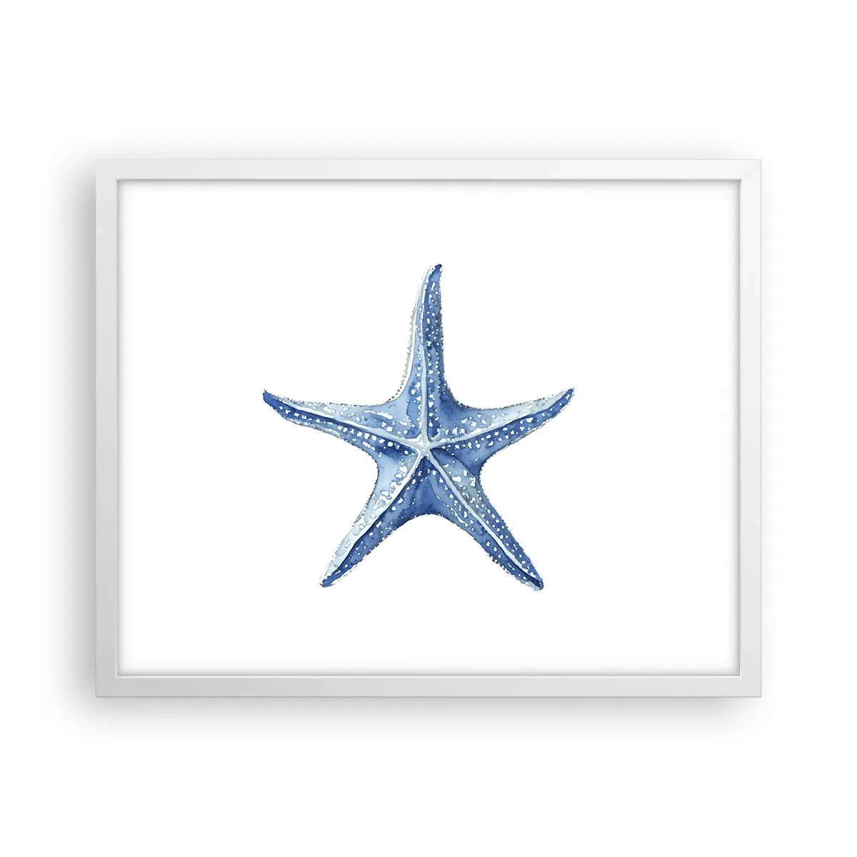 Poster in einem weißen Rahmen - Stern des Meeres - 50x40 cm