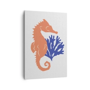 Bild auf Leinwand - Leinwandbild - Auf einer Unterwasserwiese - 70x100 cm