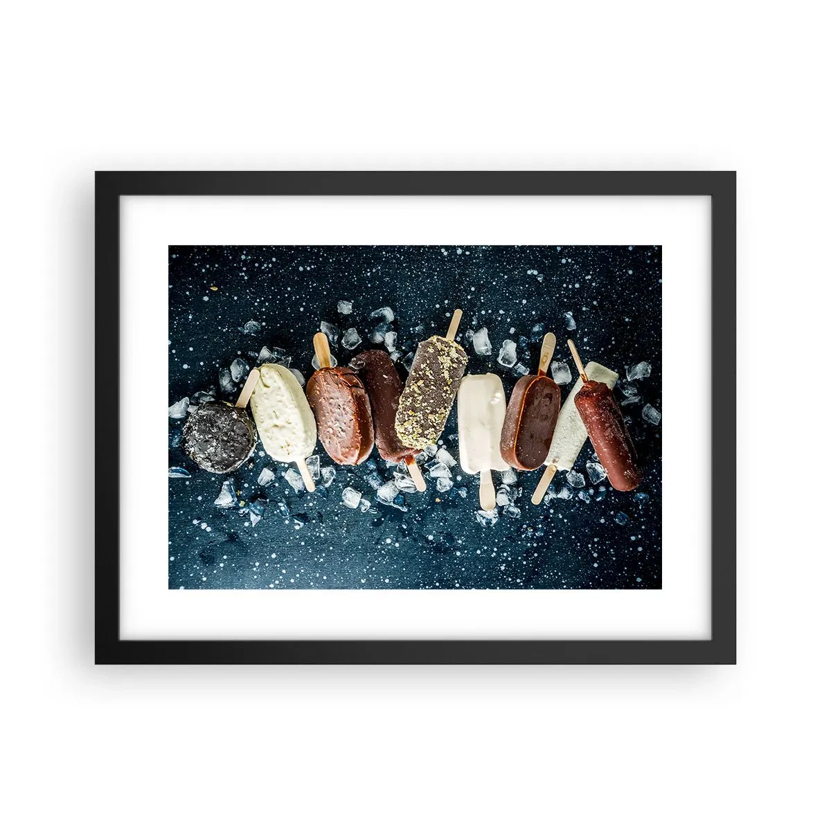 Poster in einem schwarzem Rahmen - Geschmack des heißen Sommers - 40x30 cm