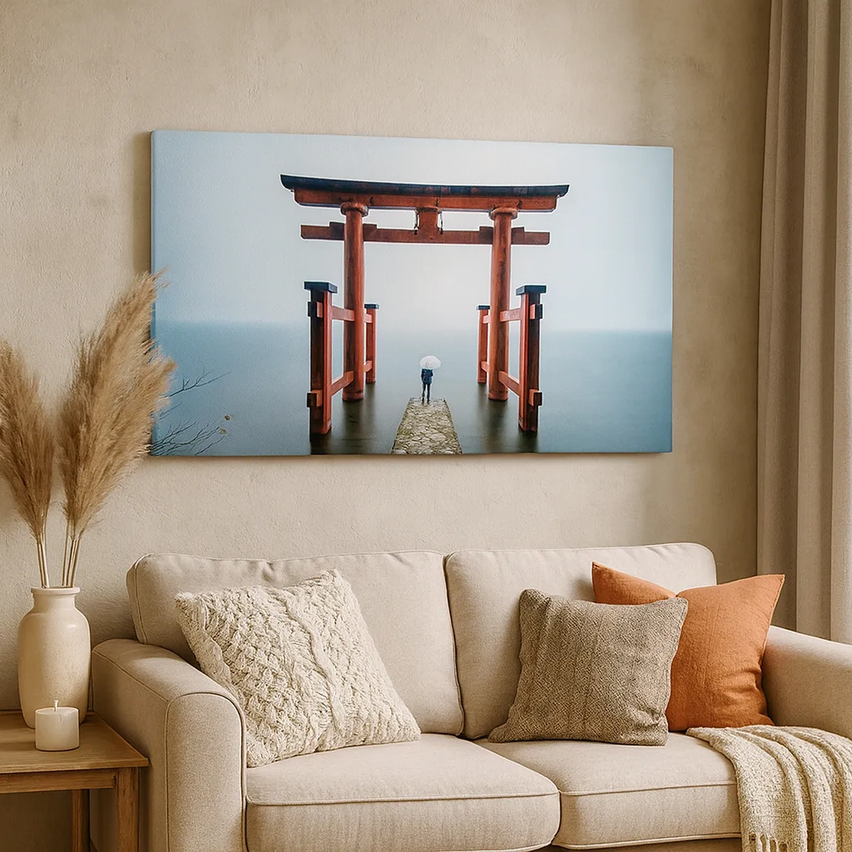 Bild auf Leinwand - Leinwandbild - Japanische Träumerei - 30x30 cm