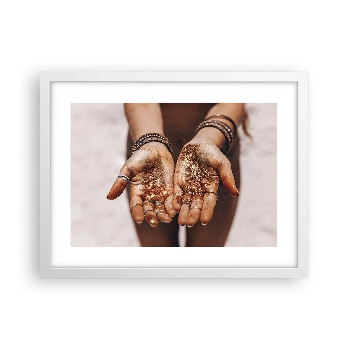 Poster in einem weißen Rahmen - Ein Geschenk für dich - 40x30 cm