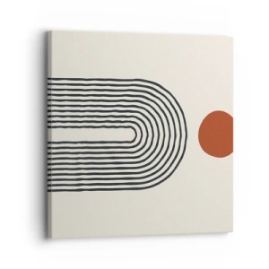 Bild auf Leinwand - Leinwandbild - Magnetismus von Formen und Farben - 30x30 cm