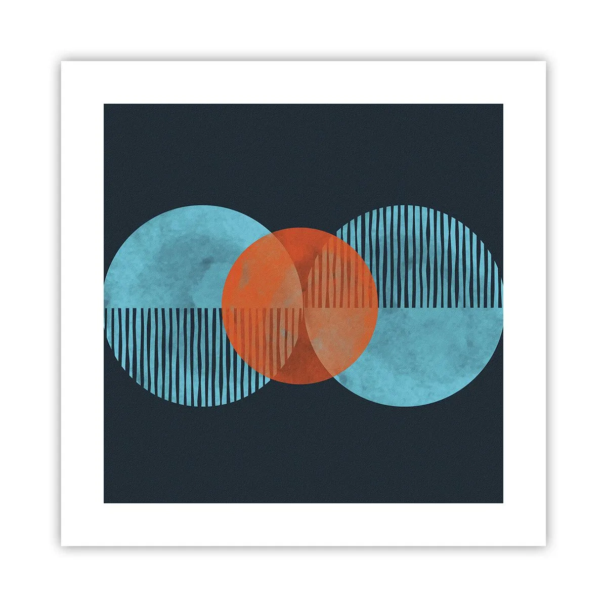 Poster - Symmetrische Komposition - 40x40 cm