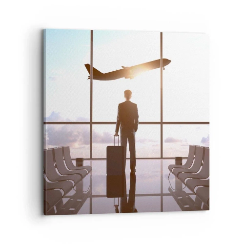 Bild auf Leinwand - Leinwandbild - Du hast Zeit, lass dir Zeit - 70x70 cm