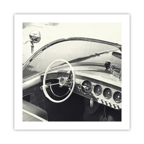 Poster - Wetter für die Reichen - 50x50 cm