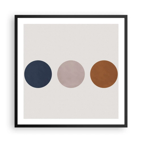 Poster in einem schwarzem Rahmen - Ein Symbol für Exzellenz - 60x60 cm