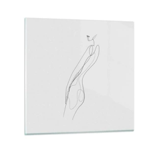 Glasbild - Bild auf glas - Bloß ein Versprechen - 70x70 cm