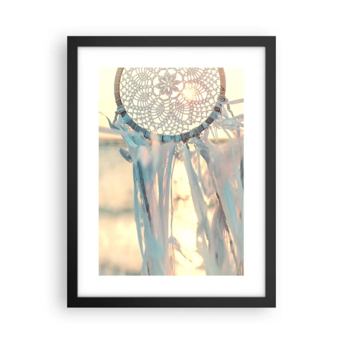 Poster in einem schwarzem Rahmen - Totem aus Spitze - 30x40 cm