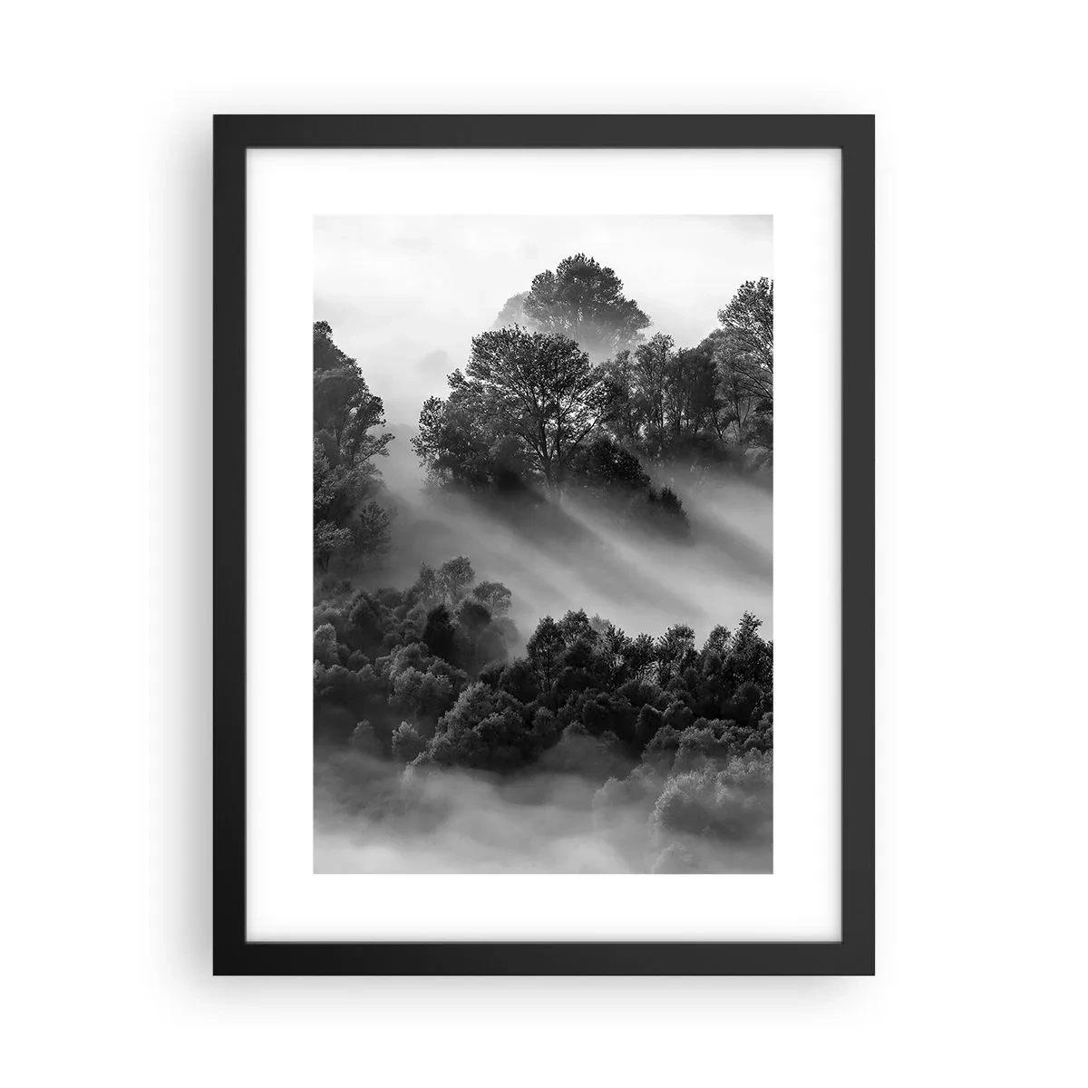 Poster in einem schwarzem Rahmen - Aufstehend aus dem Schlaf - 30x40 cm