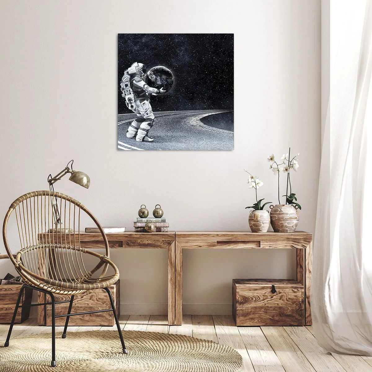 Bild auf Leinwand - Leinwandbild - Auf der Milchstraße - 50x50 cm