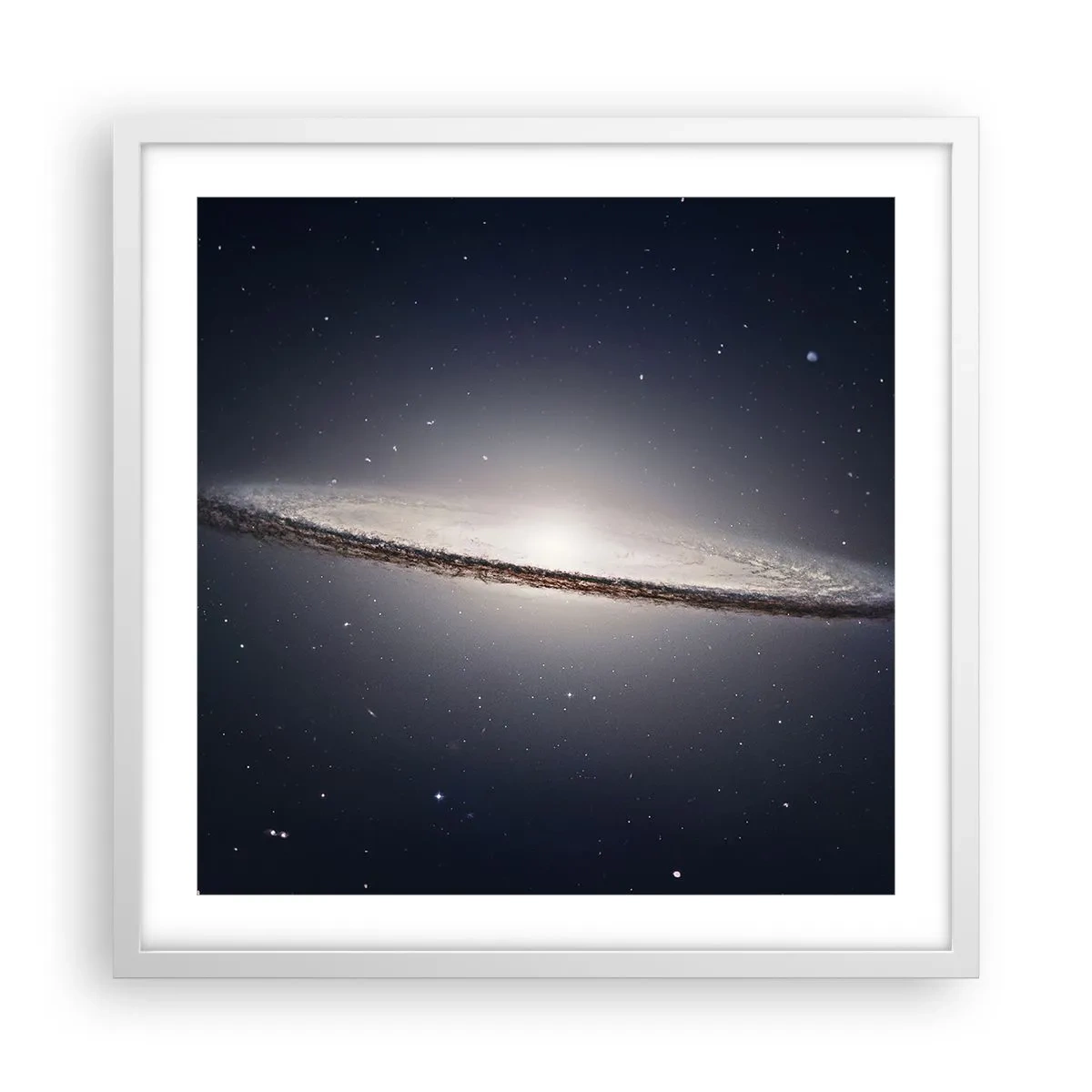 Poster in einem weißen Rahmen - Vor langer Zeit in einer weit entfernten Galaxie ... - 50x50 cm