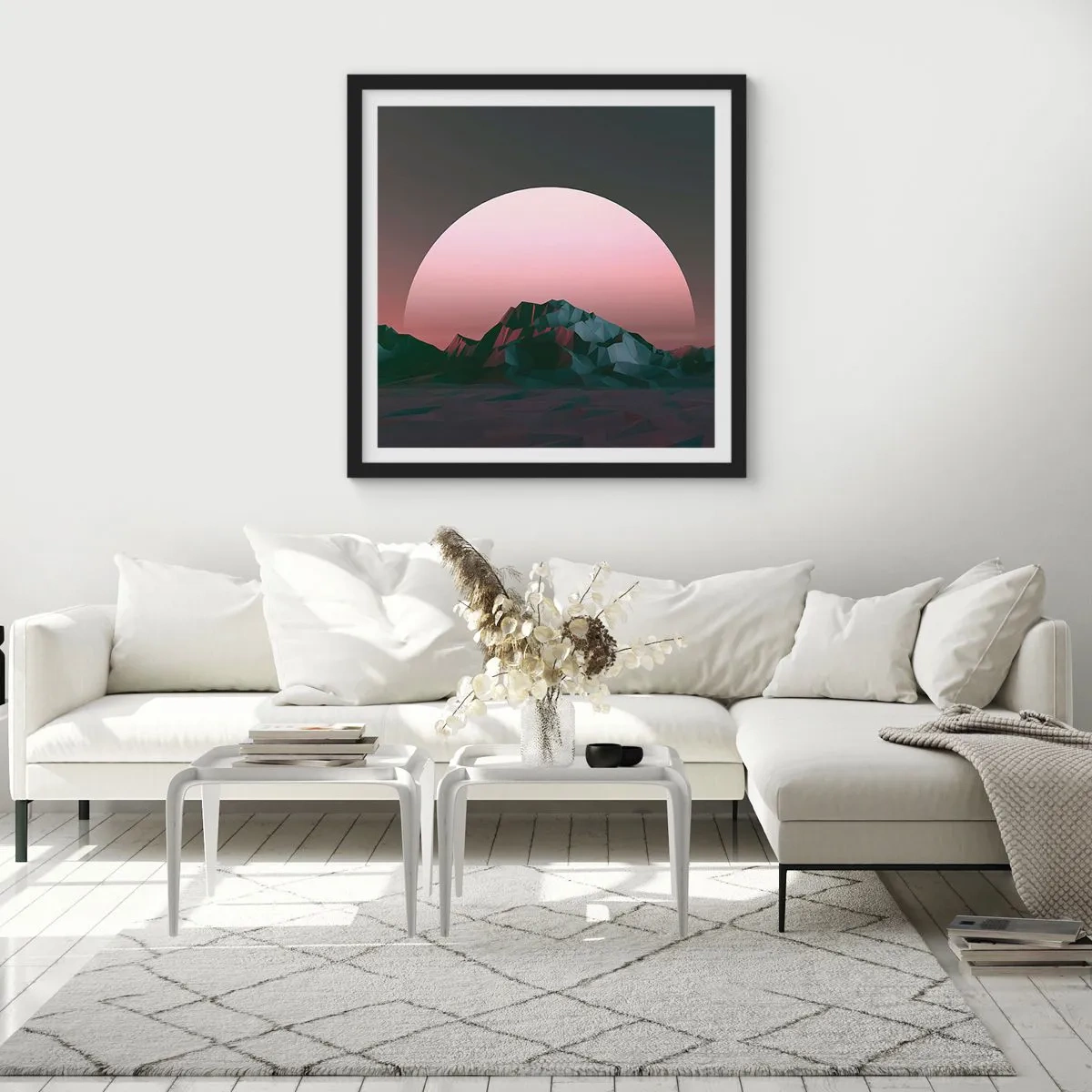 Poster in einem schwarzem Rahmen - In einer Nachbargalaxie - 50x50 cm