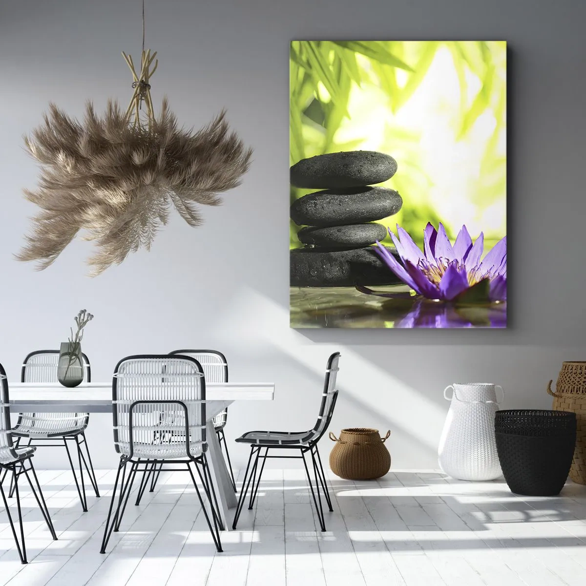 Bild auf Leinwand - Leinwandbild - In einem Bambusbusch - 45x80 cm