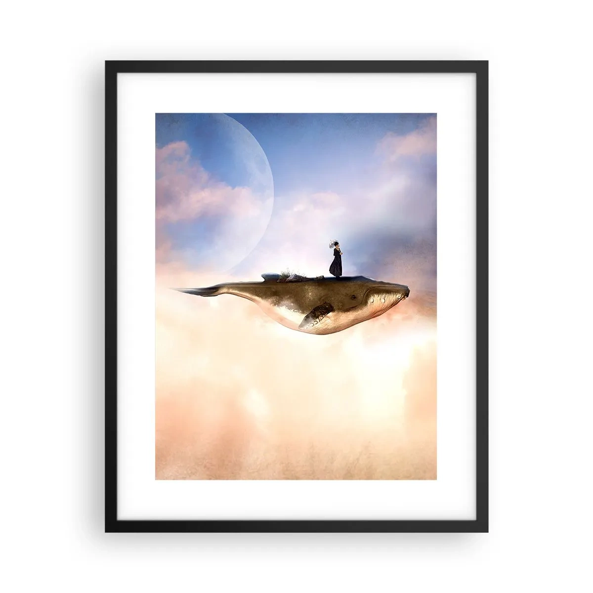 Poster in einem schwarzem Rahmen - Eine echte Reise - 40x50 cm