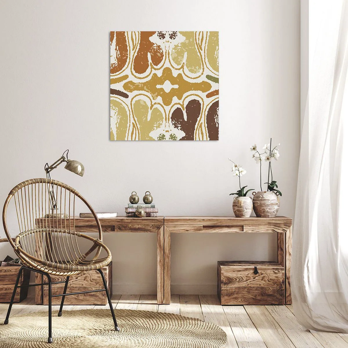 Bild auf Leinwand - Leinwandbild - Sentimentale Abstraktion - 50x50 cm