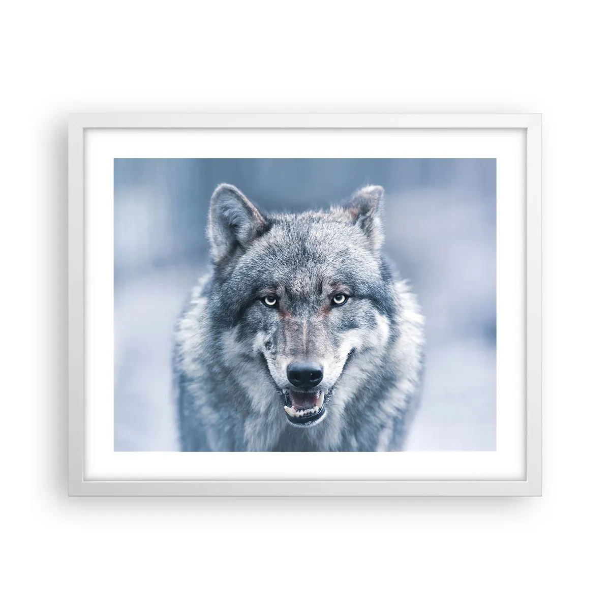 Poster in einem weißen Rahmen - Werden Sie die Herausforderung annehmen? - 50x40 cm