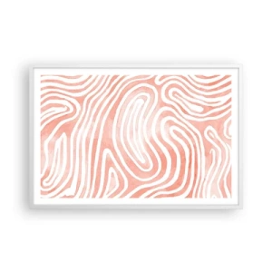 Poster in einem weißen Rahmen - Im Korallenlabyrinth - 91x61 cm