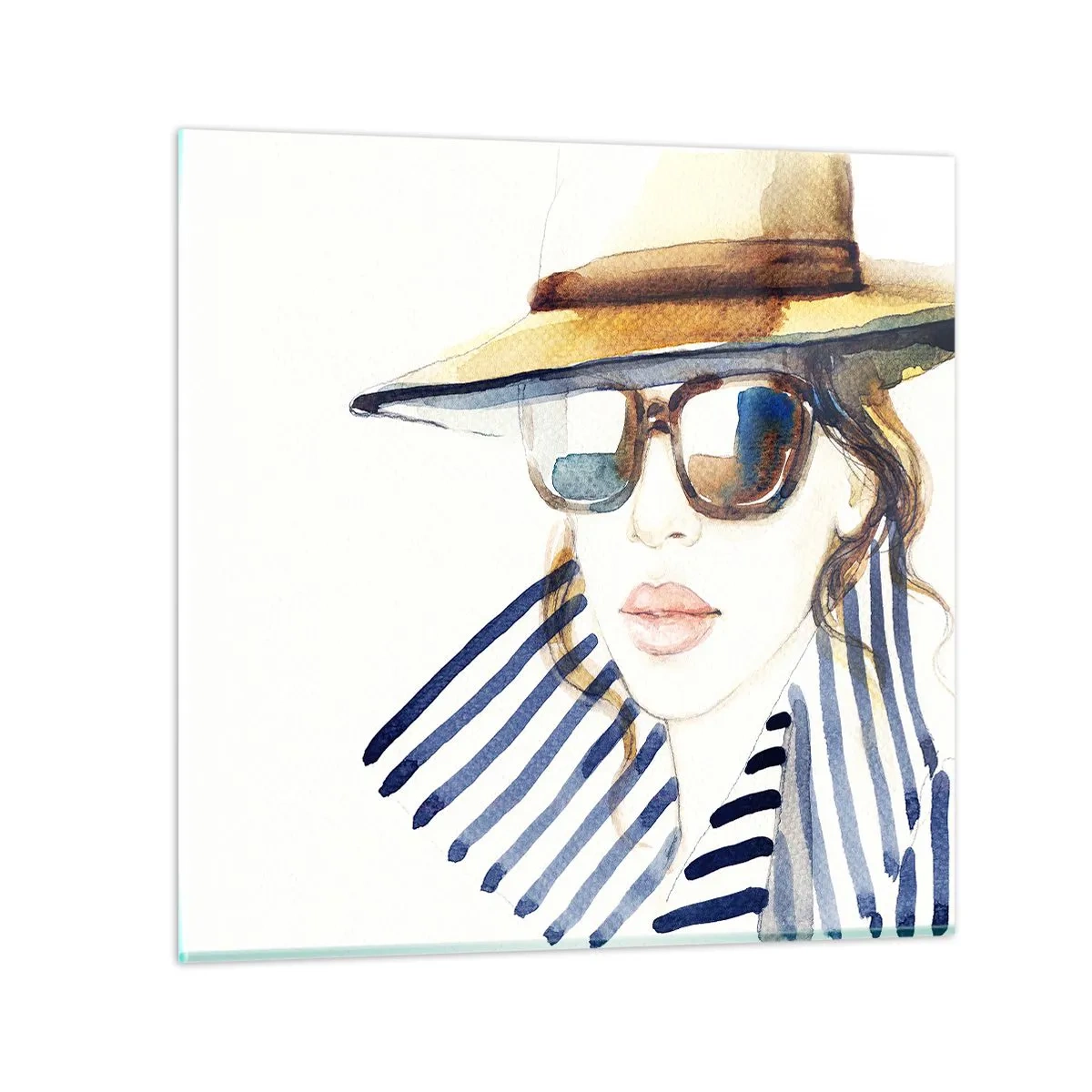 Glasbild - Bild auf glas - Florida heißt Sie willkommen! - 50x50 cm