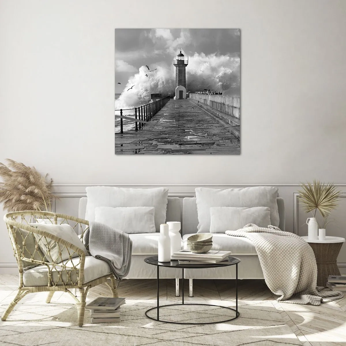 Glasbild - Bild auf glas - Furchtlos - 50x50 cm