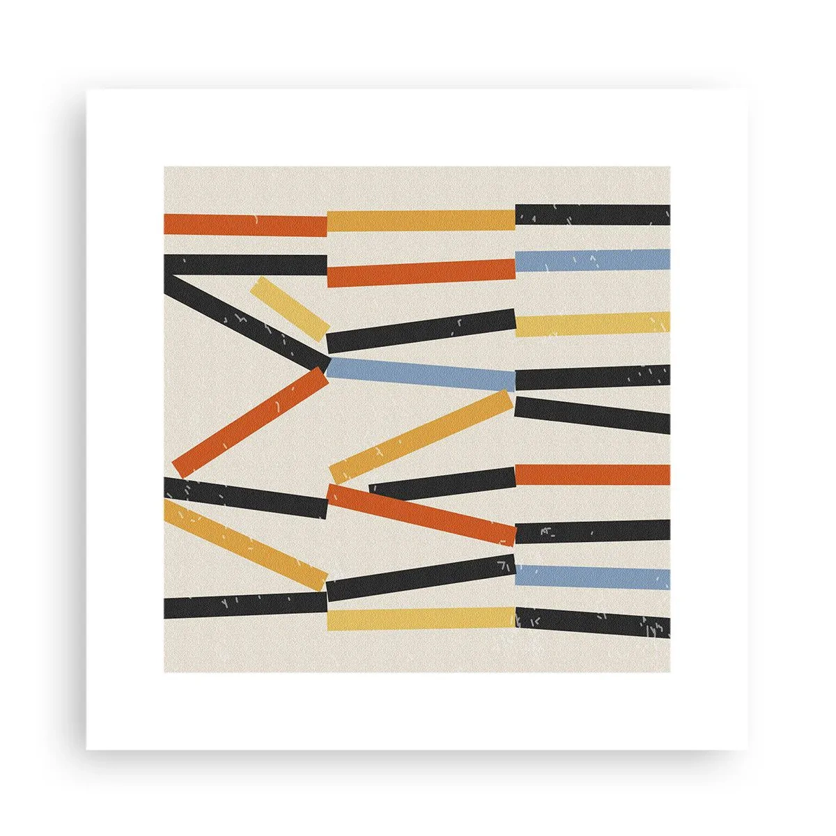 Poster - Komposition auf der Ebene - 30x30 cm