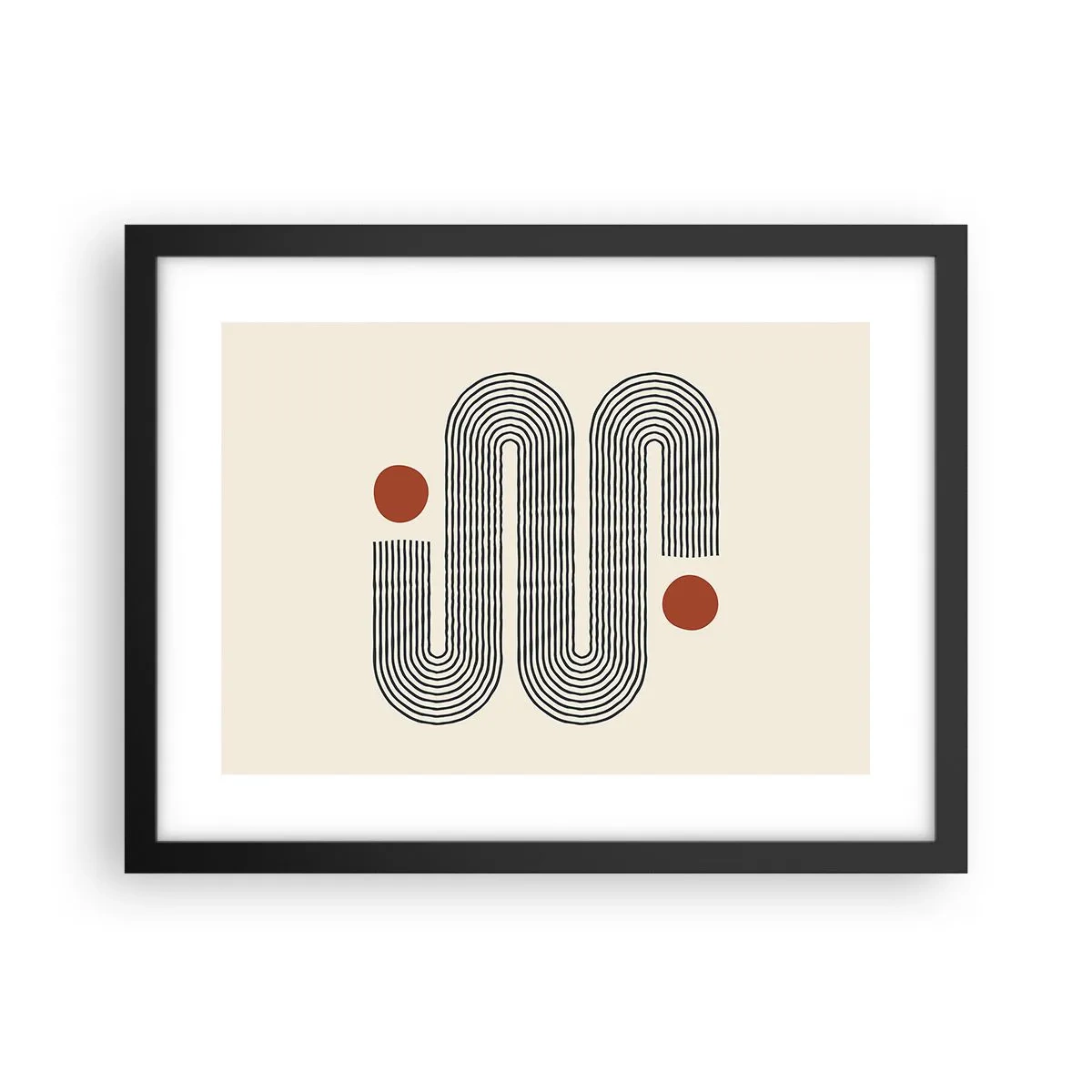 Poster in einem schwarzem Rahmen - Vom Anfang bis zum Ende - 40x30 cm