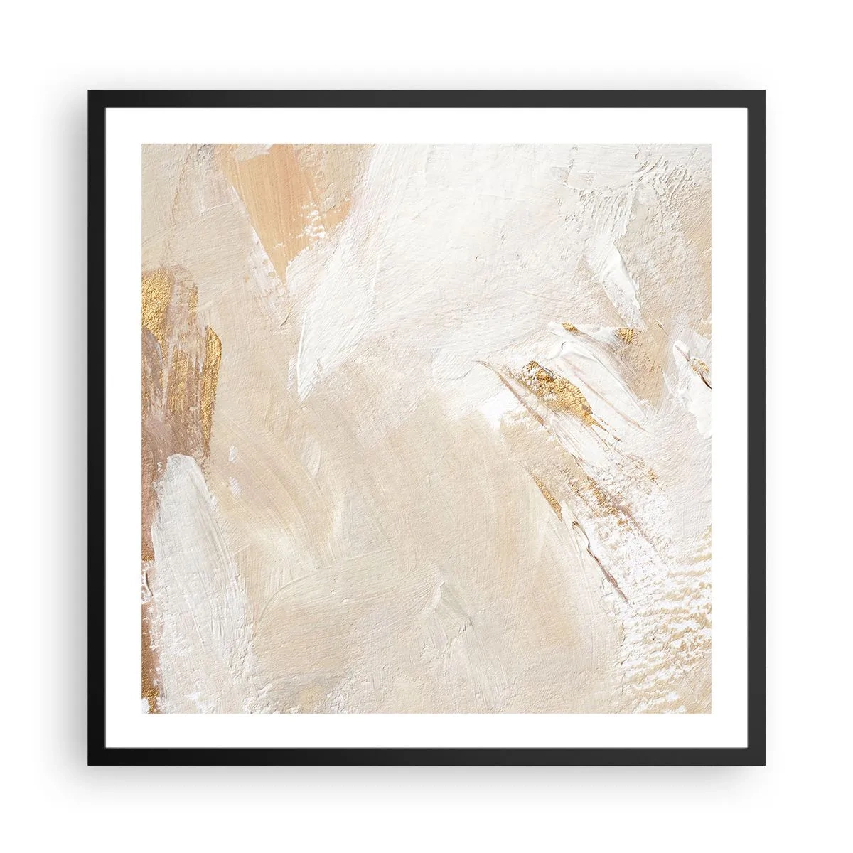 Poster in einem schwarzem Rahmen - Pastellkomposition - 60x60 cm