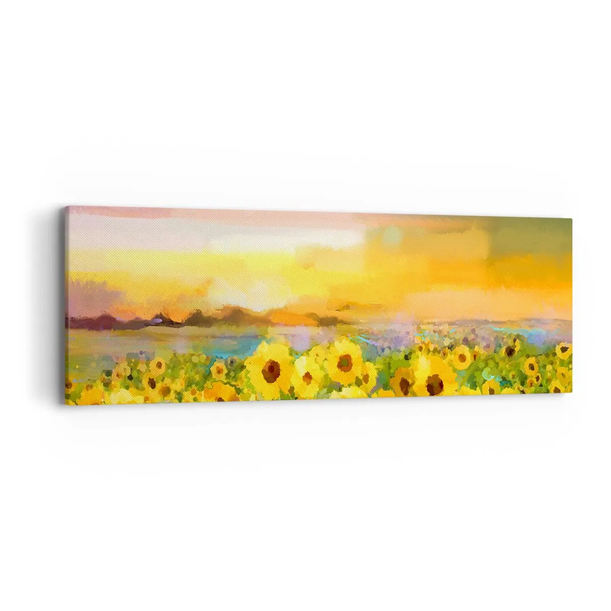 Bild auf Leinwand - Leinwandbild - Die Sonne selbst ist auf die Erde herabgestiegen - 90x30 cm