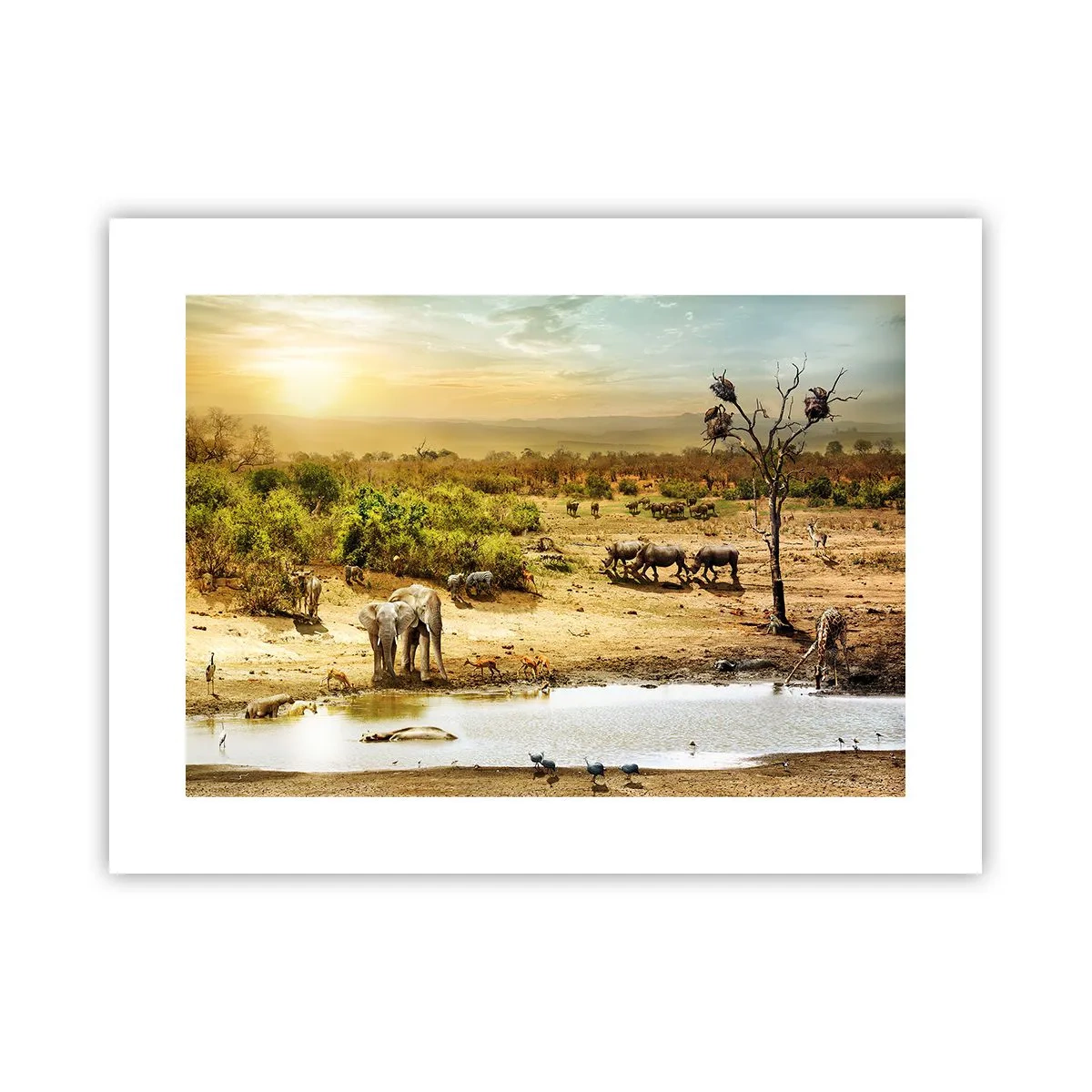 Poster - Ein Fluss floss aus Eden ... - 40x30 cm