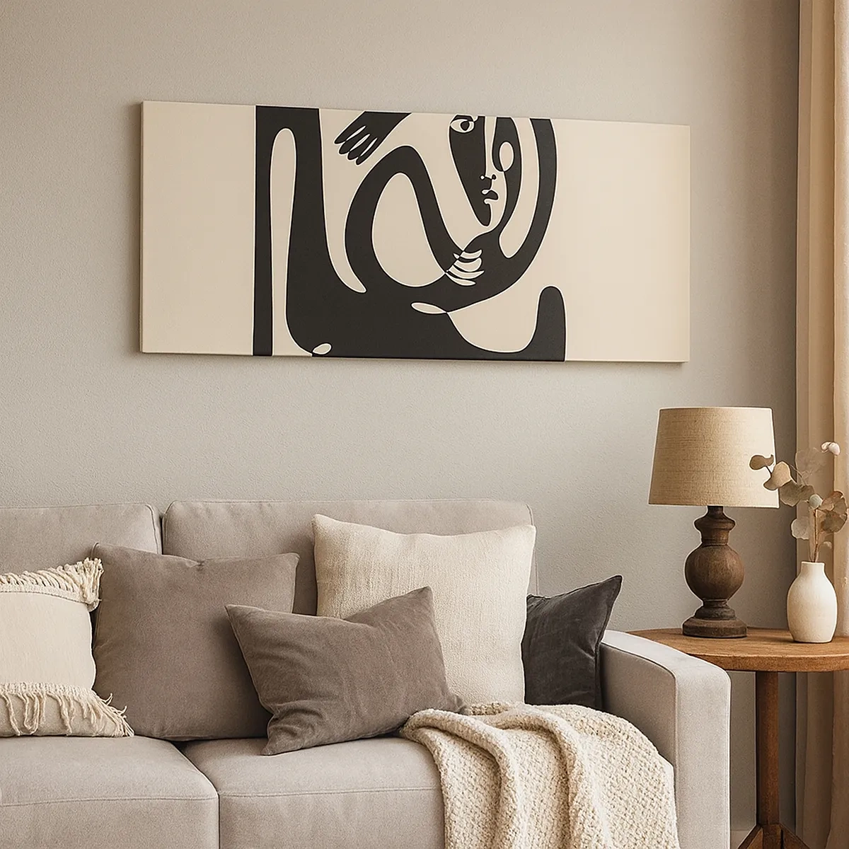 Bild auf Leinwand - Leinwandbild - Fast wie Picasso - 30x30 cm