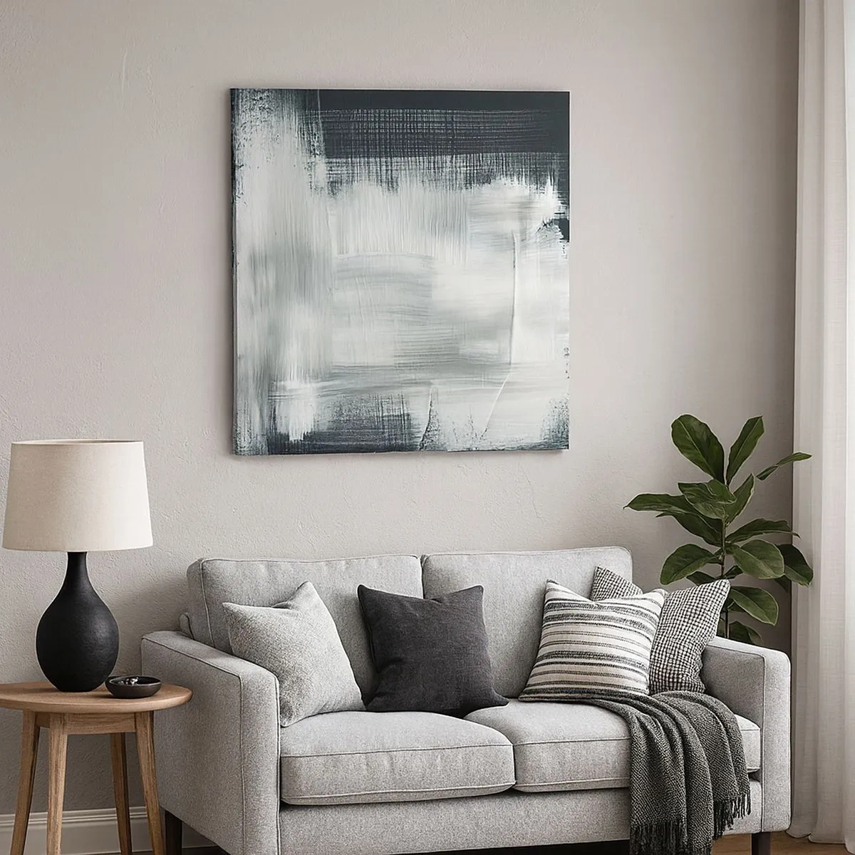 Bild auf Leinwand - Leinwandbild - Vertikal und horizontal gewebt - 30x30 cm