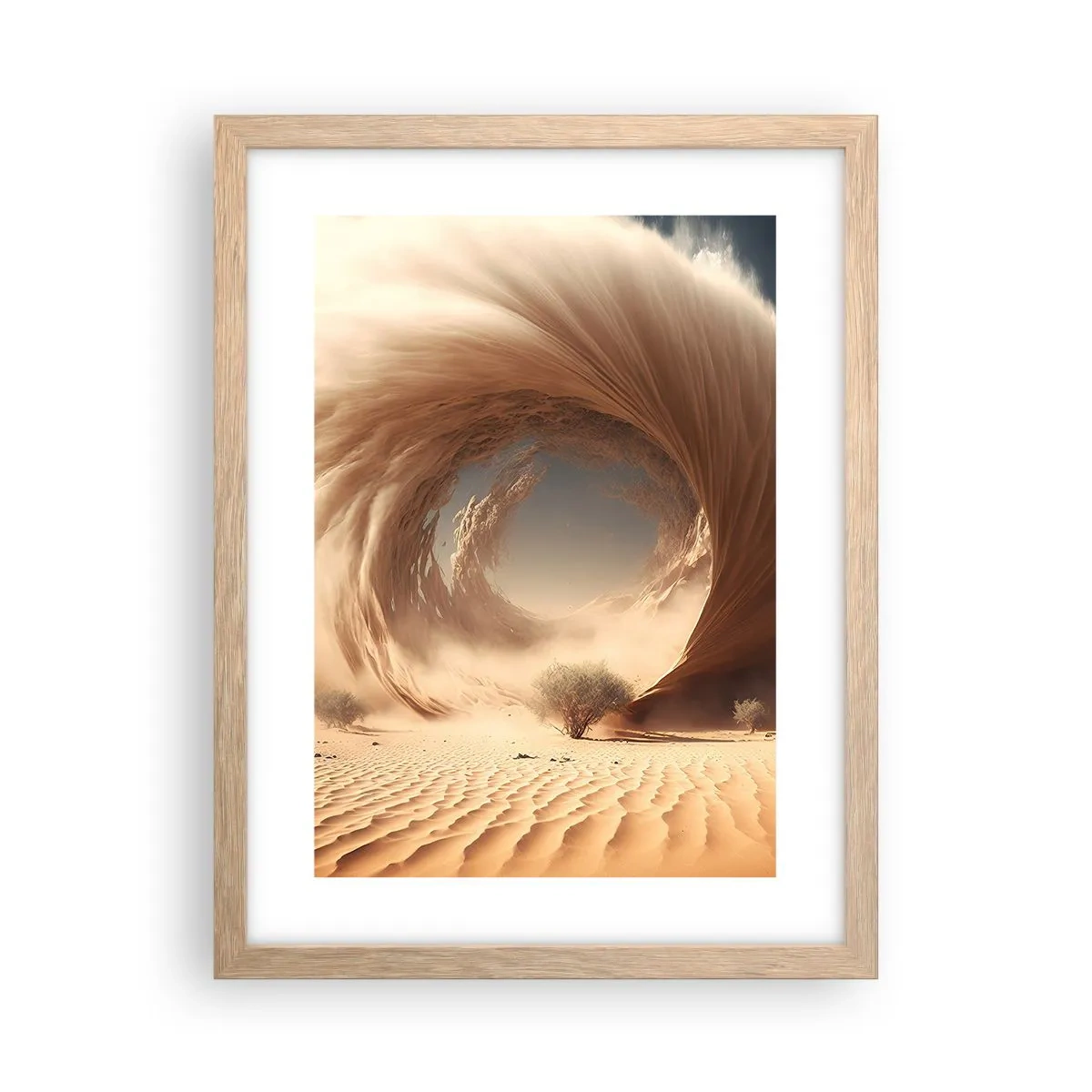 Poster in einem Rahmen aus heller Eiche - Geöffnetes Portal - 30x40 cm