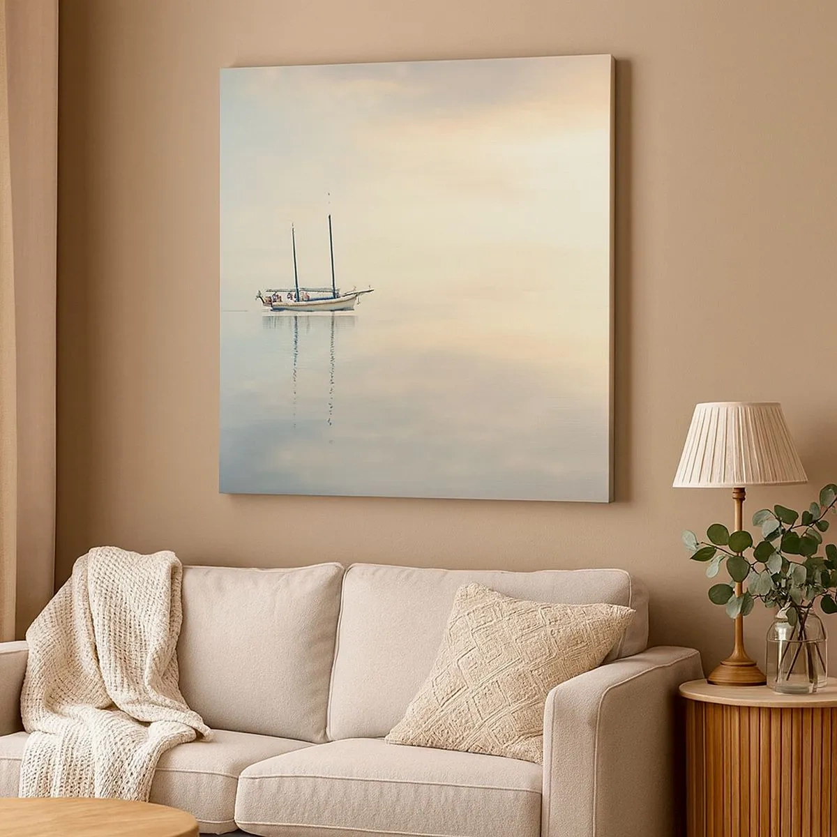 Bild auf Leinwand - Leinwandbild - Im Meer der Stille - 30x30 cm