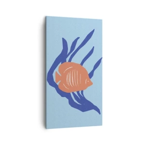 Bild auf Leinwand - Leinwandbild - Bewohnerin von Korallengewässern - 45x80 cm