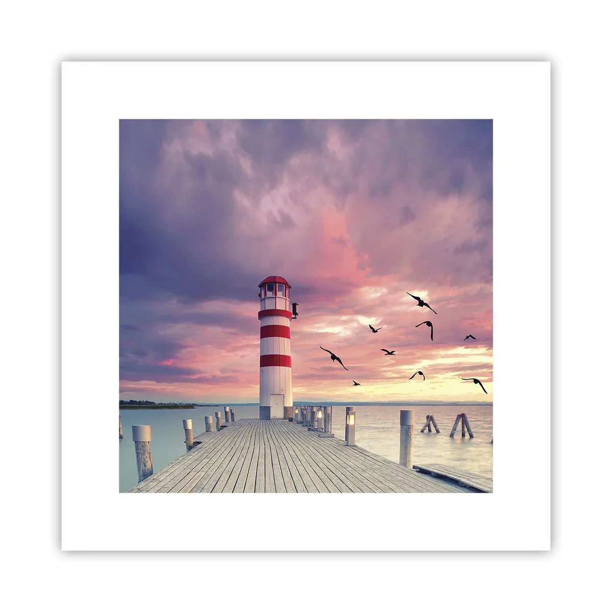 Poster - Es ist Zeit zum Hafen zu gehen - 30x30 cm