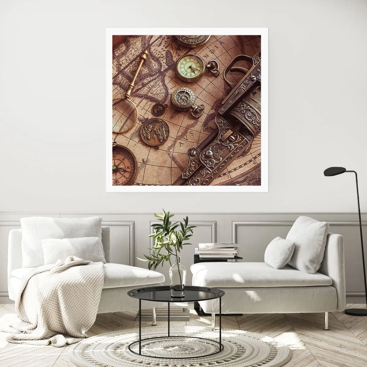 Poster - Das Abenteuer ruft - 60x60 cm