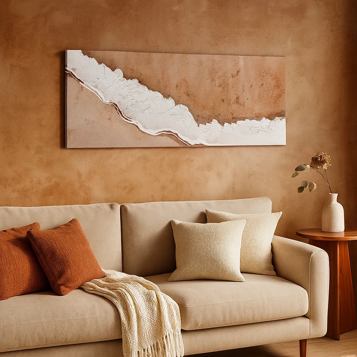 Bild auf Leinwand - Leinwandbild - In Farben der Erde - 30x30 cm