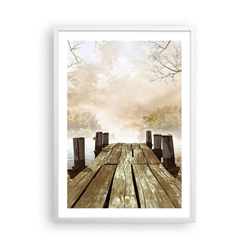 Poster in einem weißen Rahmen - Die milde Traurigkeit des Herbstes - 50x70 cm