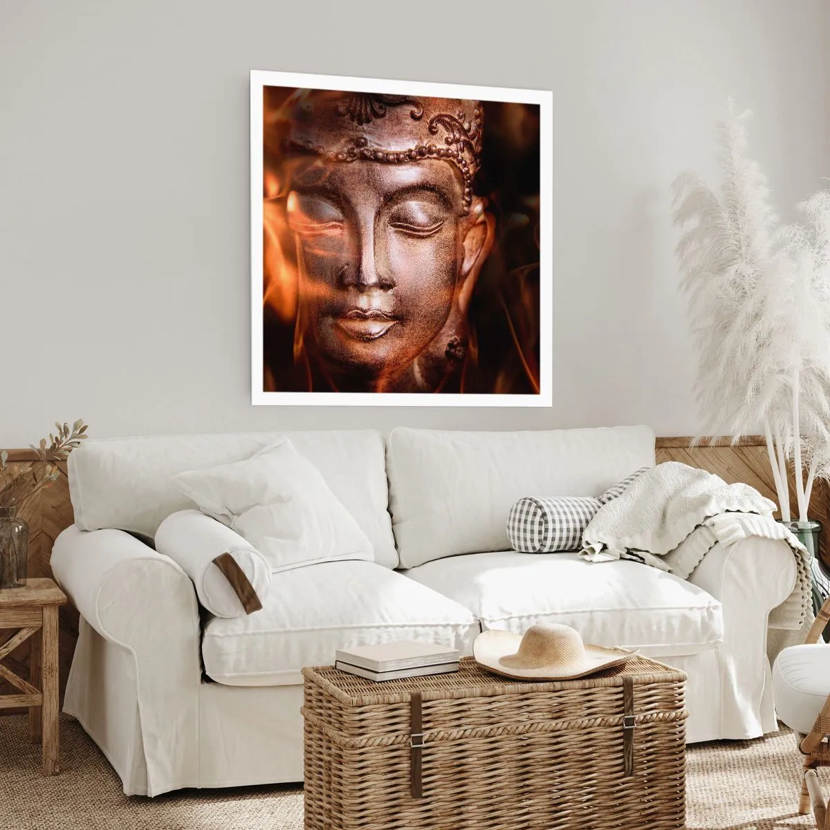 Poster - Es existiert nur hier und jetzt - 30x30 cm