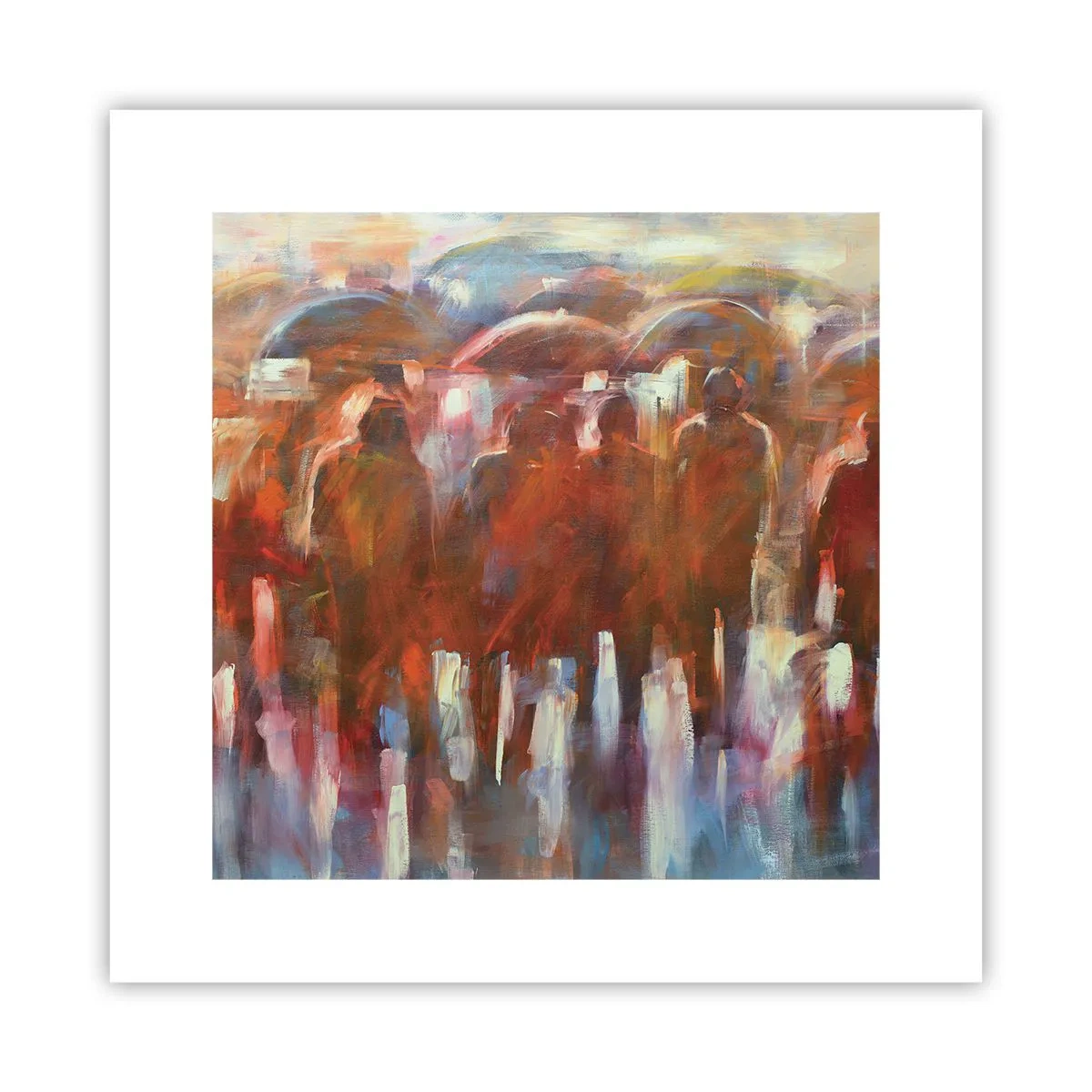 Poster - Auch bei Regen und Nebel - 30x30 cm