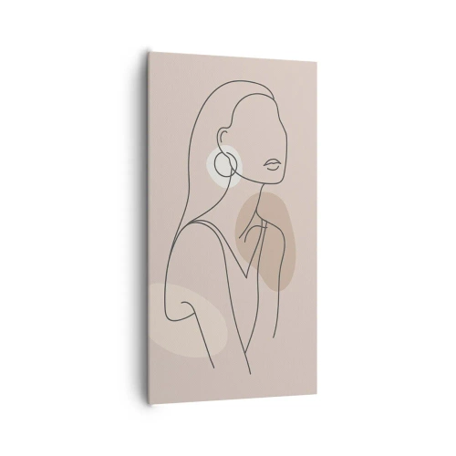 Bild auf Leinwand - Leinwandbild - Mädchenhafte Ikone - 65x120 cm