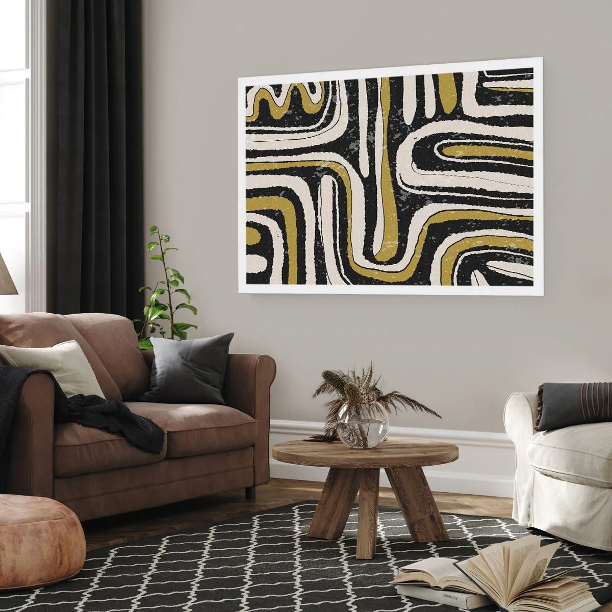 Poster - Komposition: Straßen und Gassen - 91x61 cm