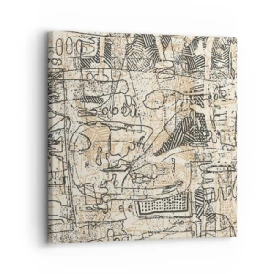 Bild auf Leinwand - Leinwandbild - Es wartet darauf, entschlüsselt zu werden - 30x30 cm