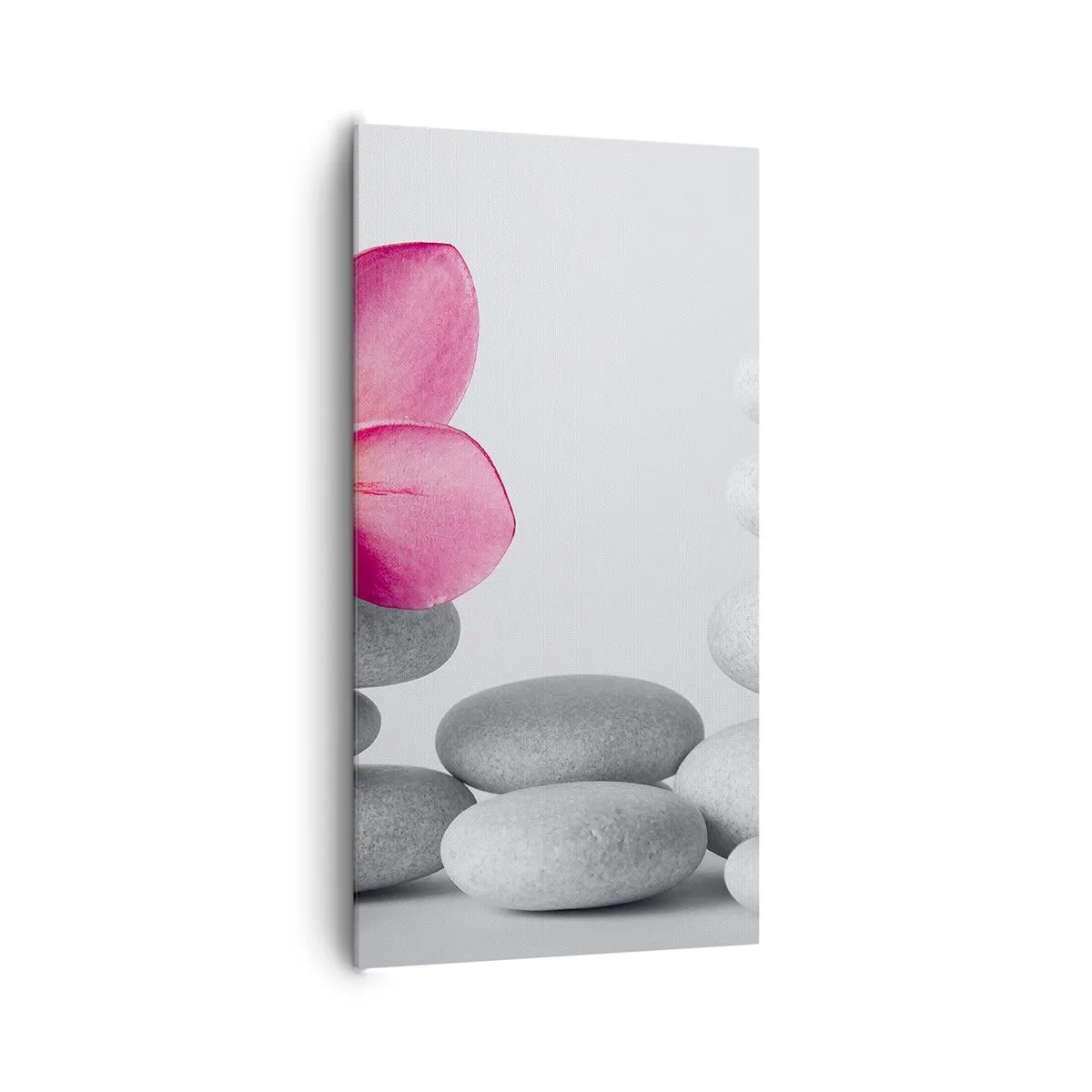 Bild auf Leinwand - Leinwandbild - Stein auf Stein und auf diesem Stein... - 65x120 cm