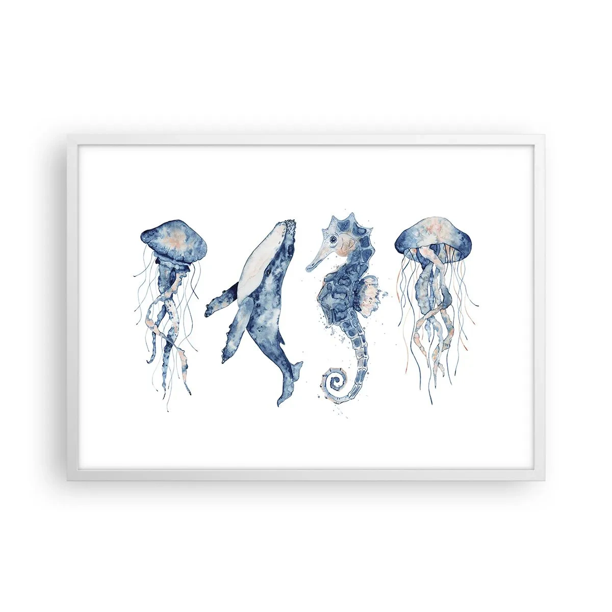 Poster in einem weißen Rahmen - Meereswunder - 70x50 cm