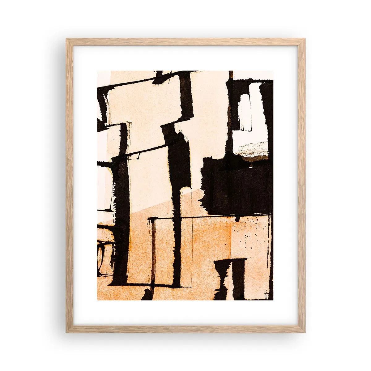 Poster in einem Rahmen aus heller Eiche - Also doch Ordnung - 40x50 cm