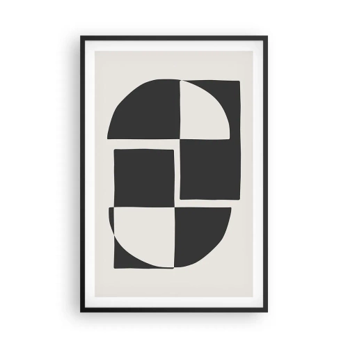 Poster in einem schwarzem Rahmen - Antithese - Synthese - 61x91 cm